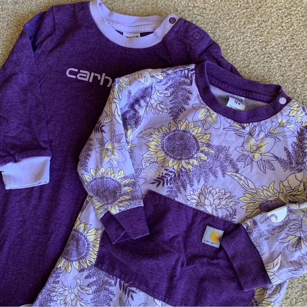 Carhartt Purple and Floral Outfit Set